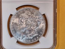 NGC 1904-O Morgan Dollar in Mint State 63