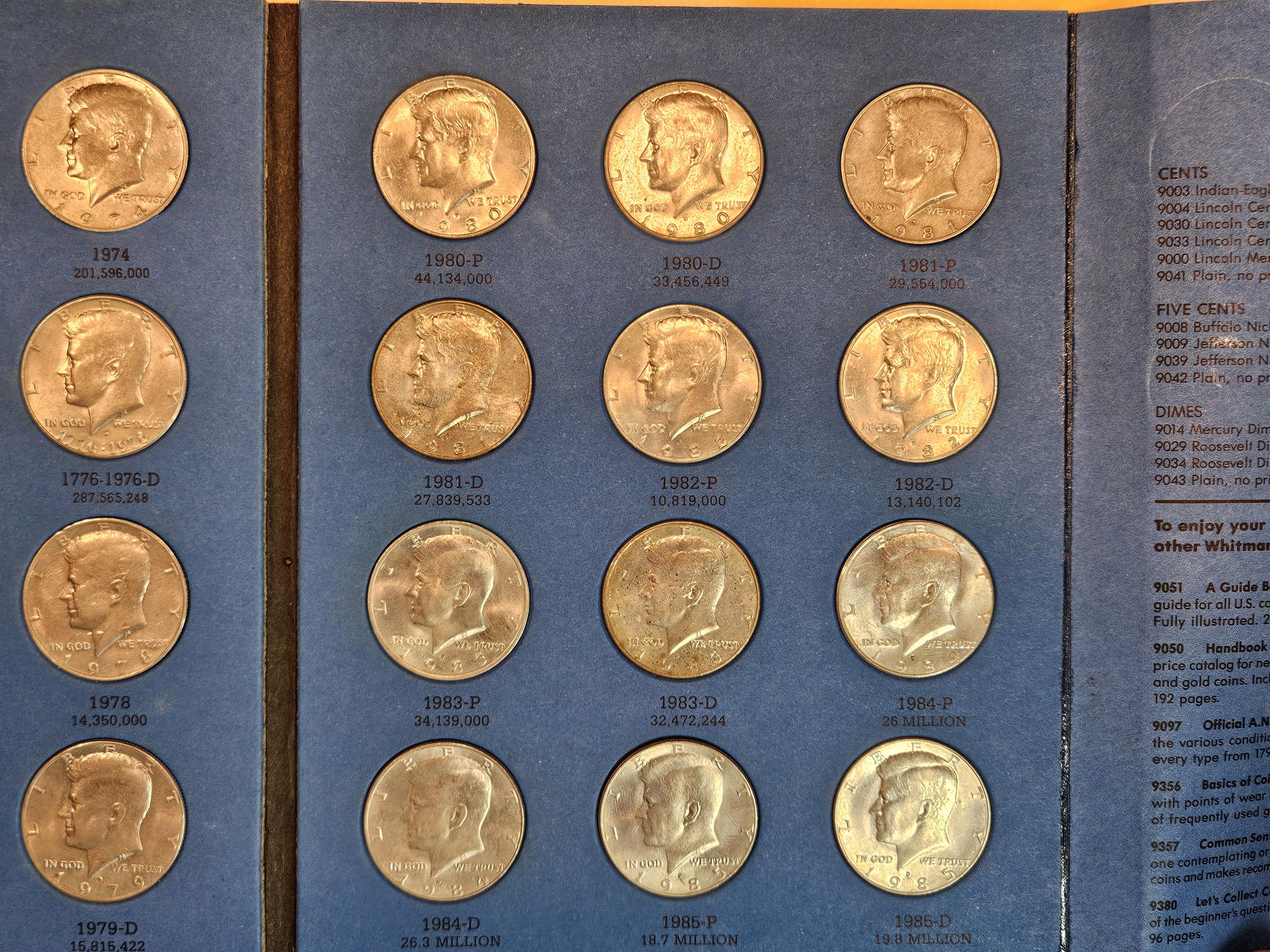 Complete! Kennedy Half Dollar collection