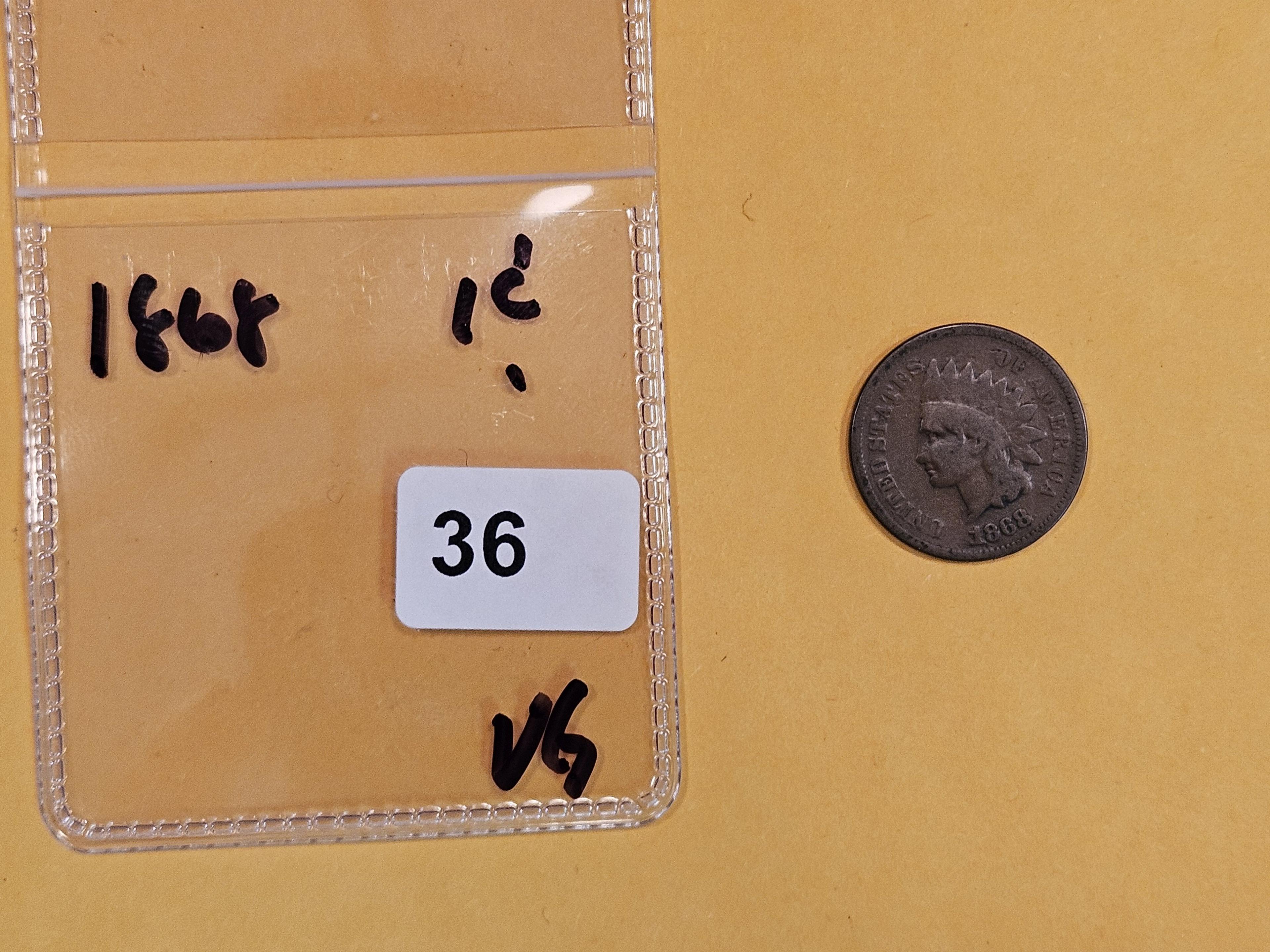 Semi-Key 1868 Indian Cent