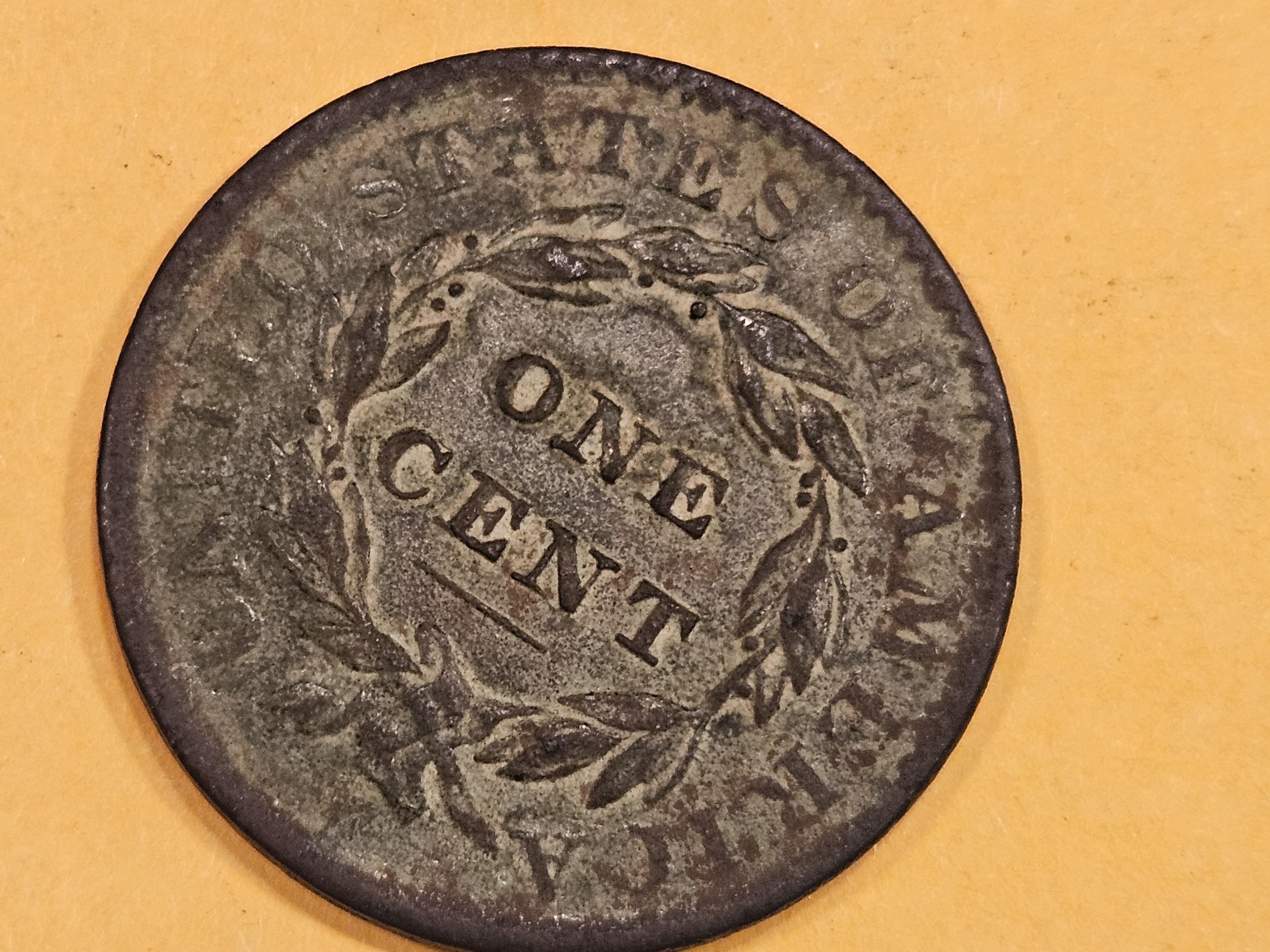 1833 Coronet Head Large Cent