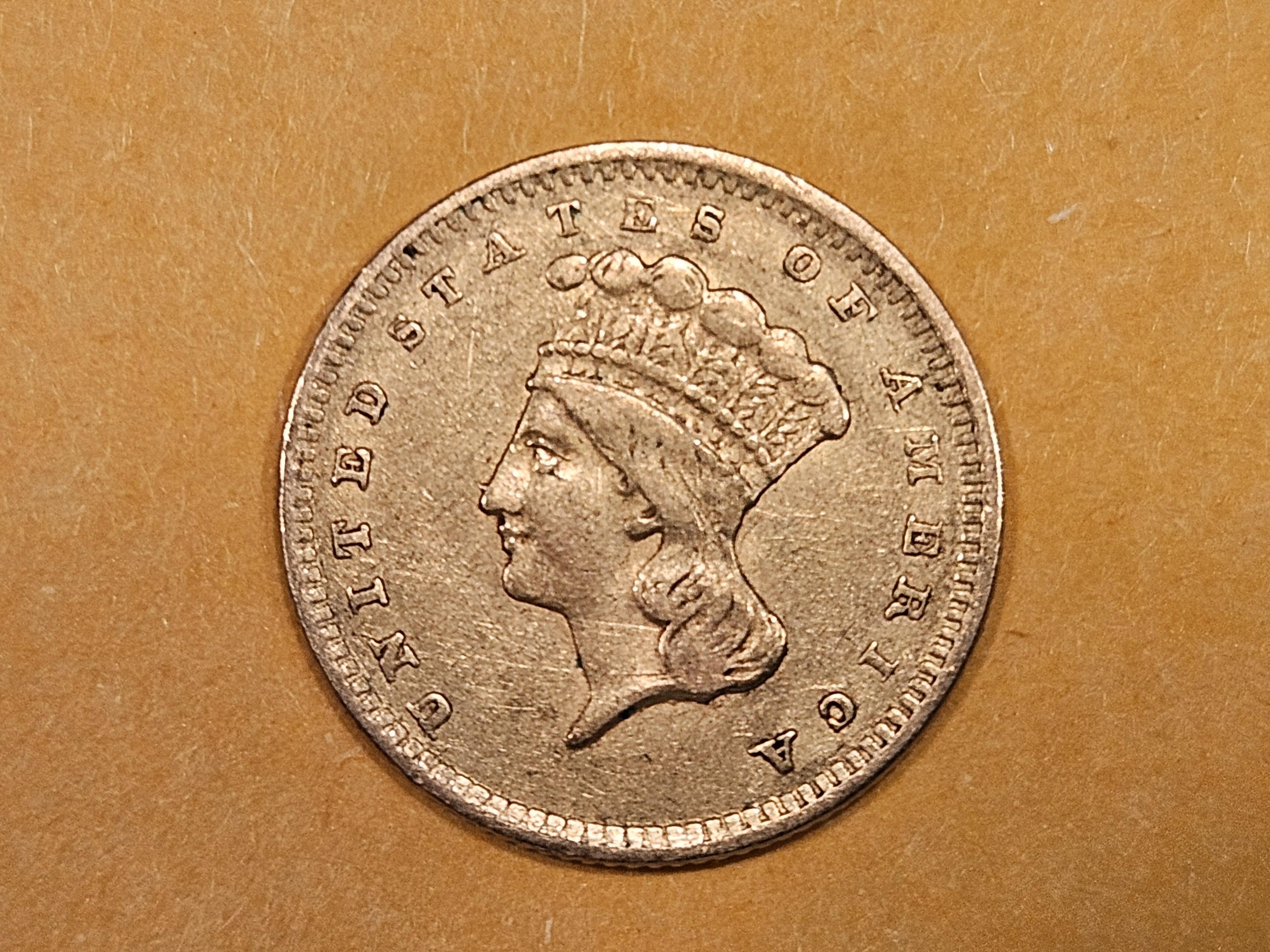 GOLD! Better Date 1856 Gold Type 3 Dollar