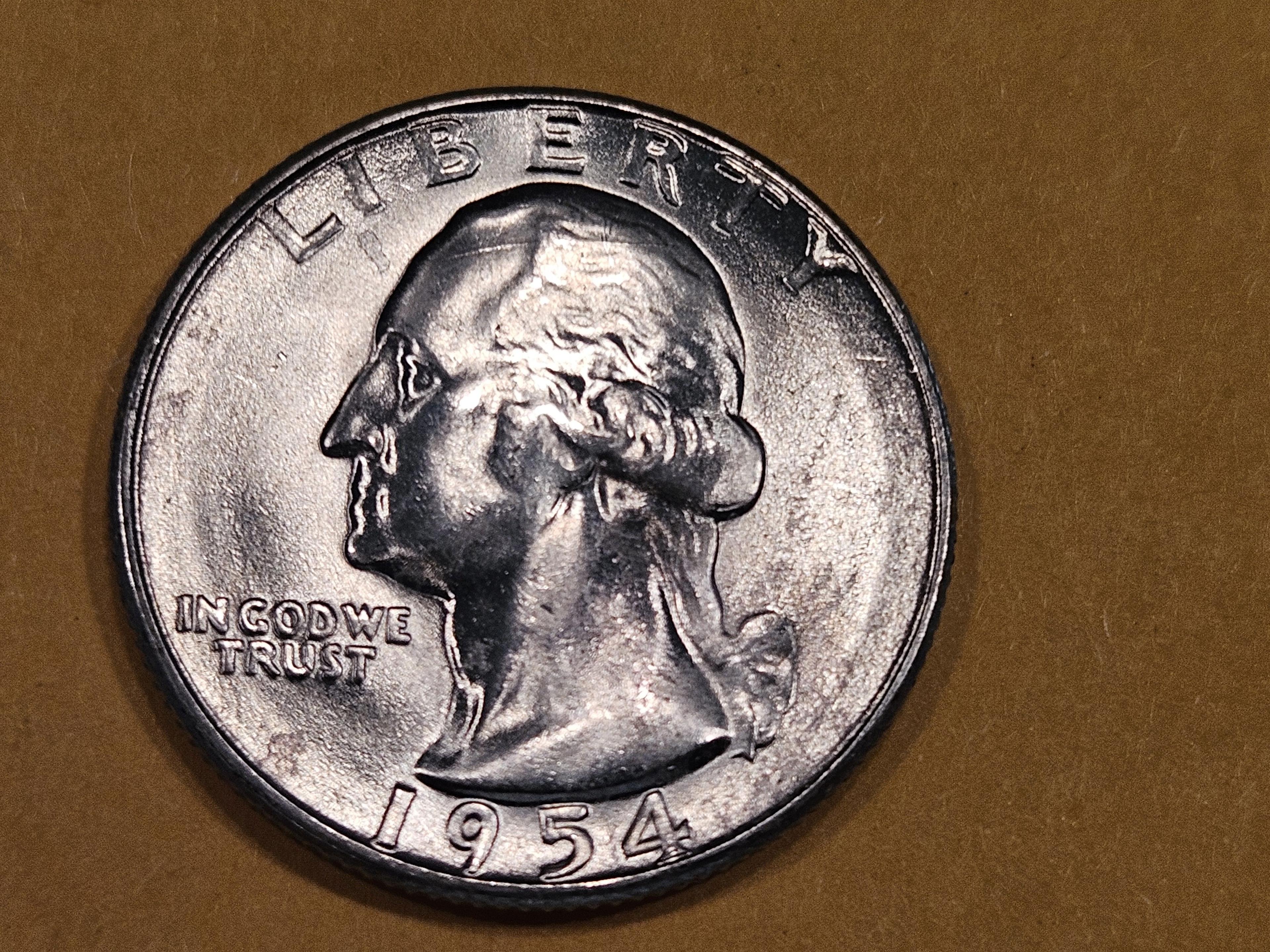 1954-S Washington silver Quarter