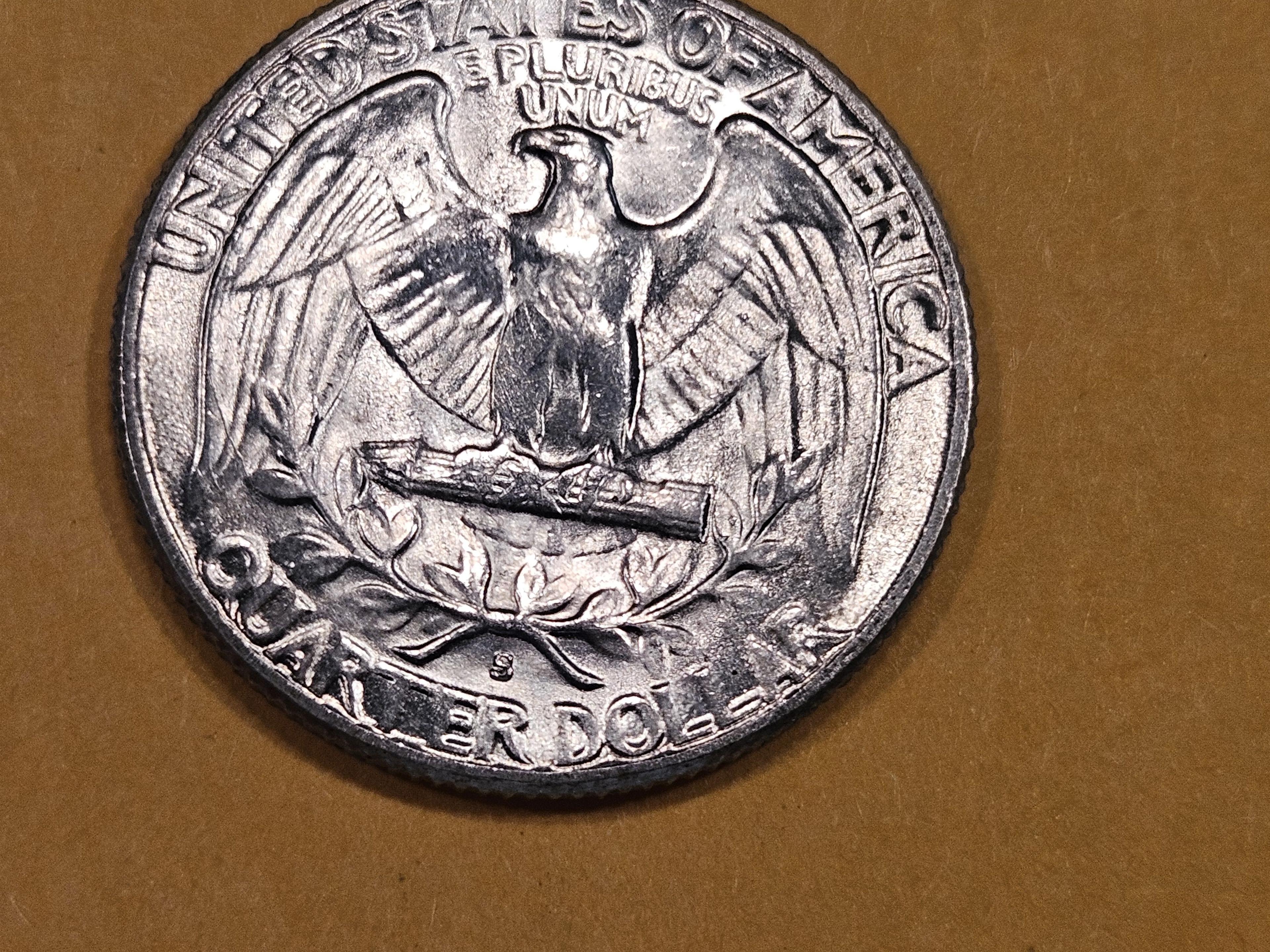 1954-S Washington silver Quarter