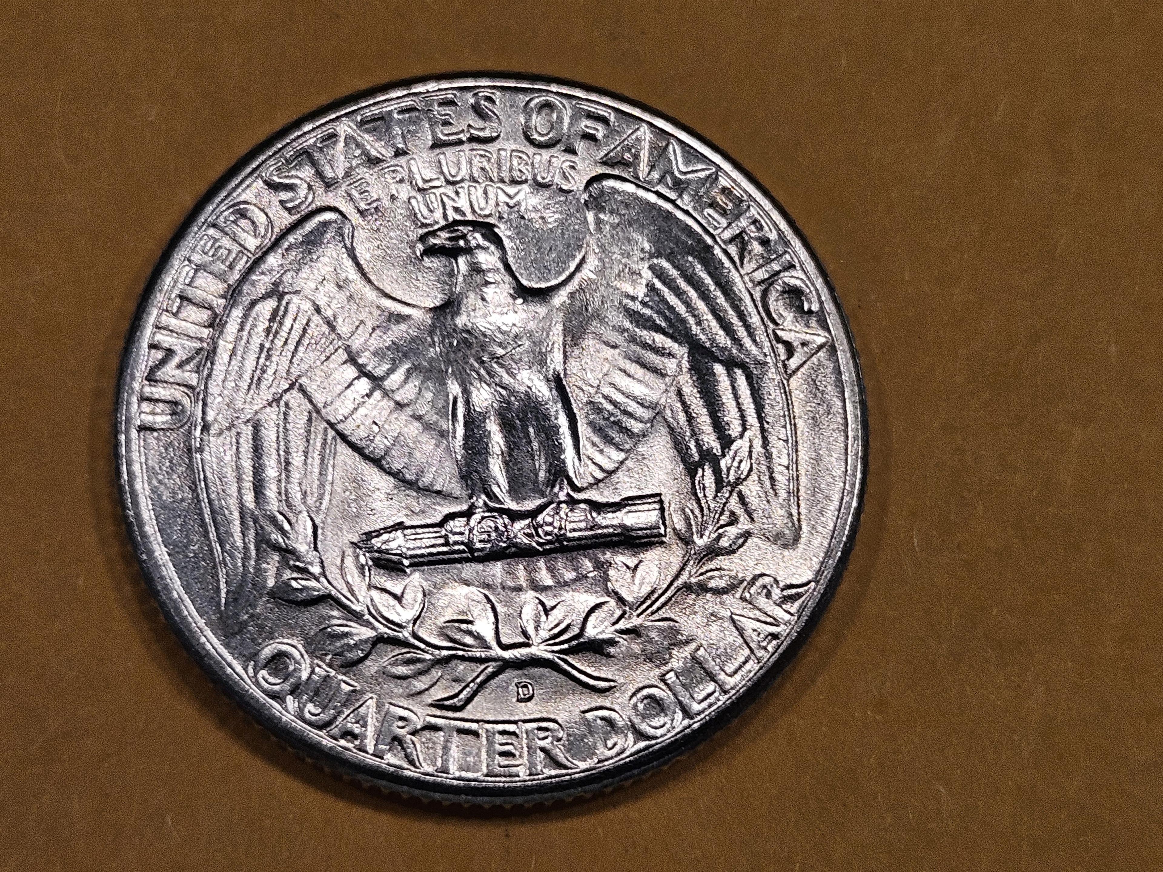 1947-D Washington silver Quarter