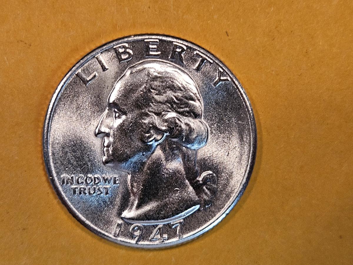 1947-D Washington silver Quarter