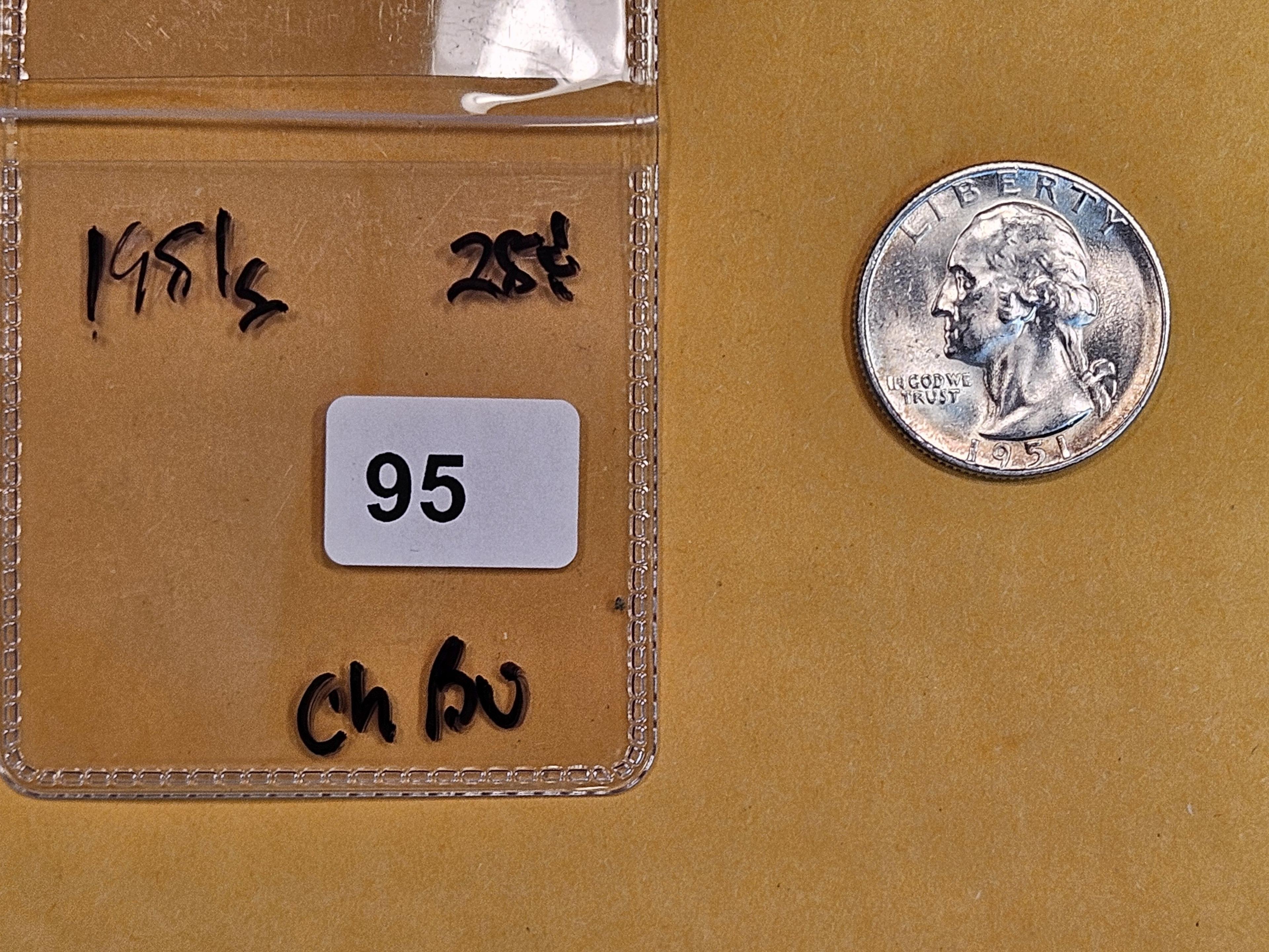 1951-S Washington silver Quarter