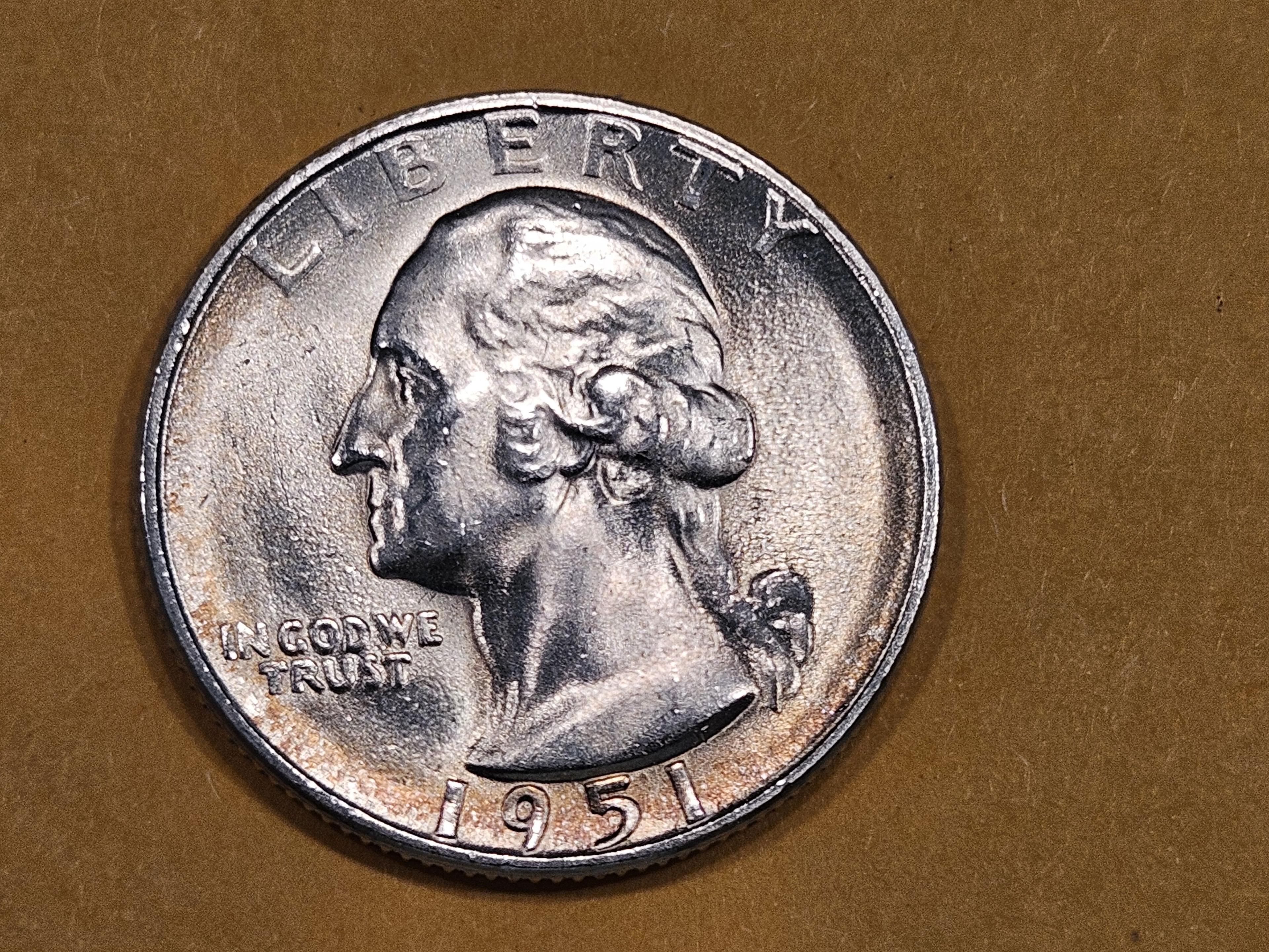 1951-S Washington silver Quarter