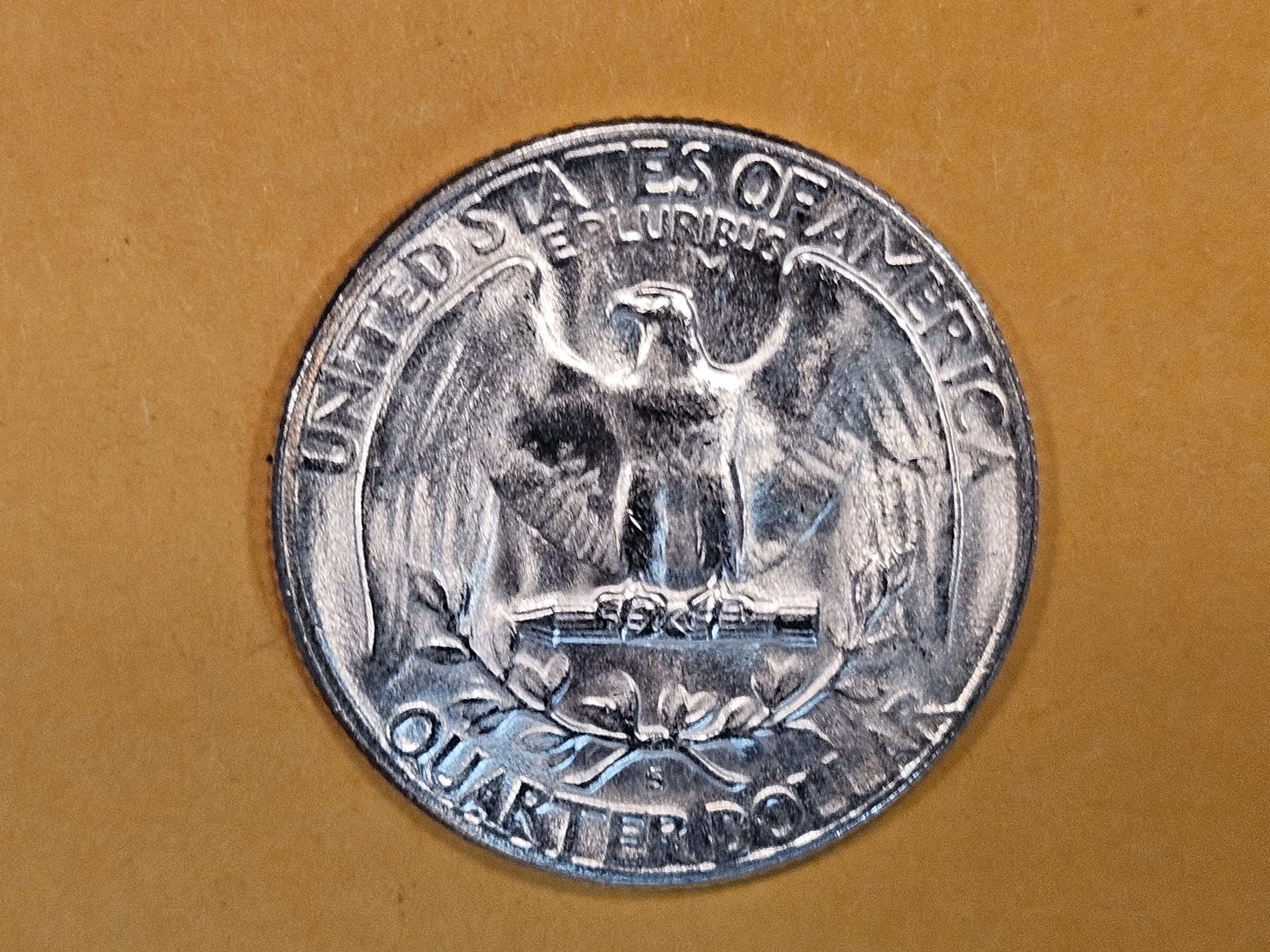 1951-S Washington silver Quarter