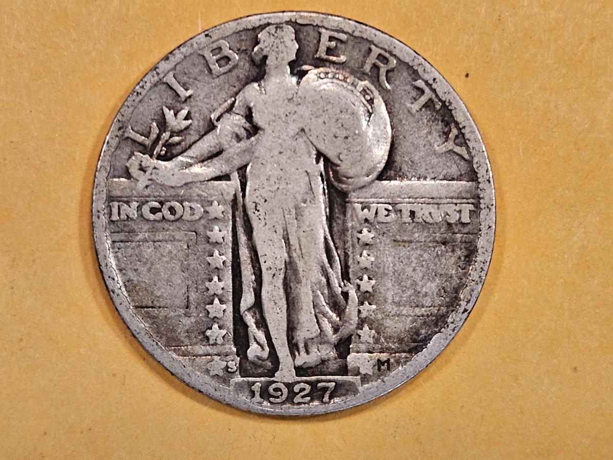 Semi-Key 1927-S Standing Liberty Quarter