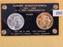 1969 Alabama Sesquicentennial Silver and Bronze Medal Set