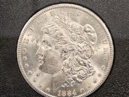 ** KEY DATE ** GSA 1884-CC Morgan Dollar in Choice Brilliant Uncirculated plus