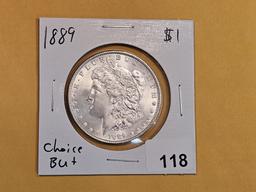 Choice Brilliant Uncirculated 1889 Morgan Dollar