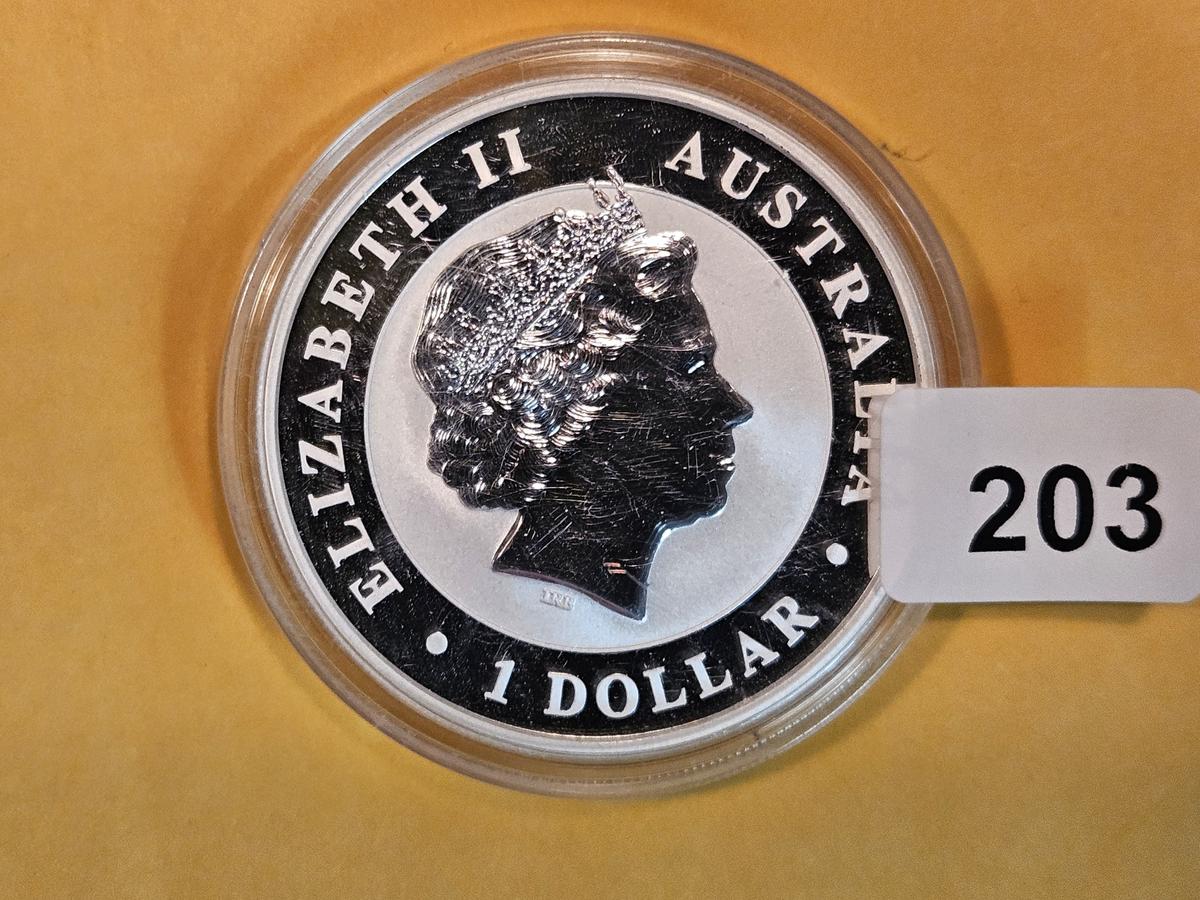 GEM Proof Deep Cameo 2018 Australia silver dollar