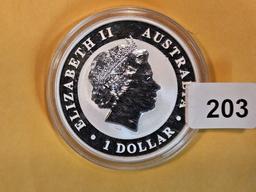 GEM Proof Deep Cameo 2018 Australia silver dollar