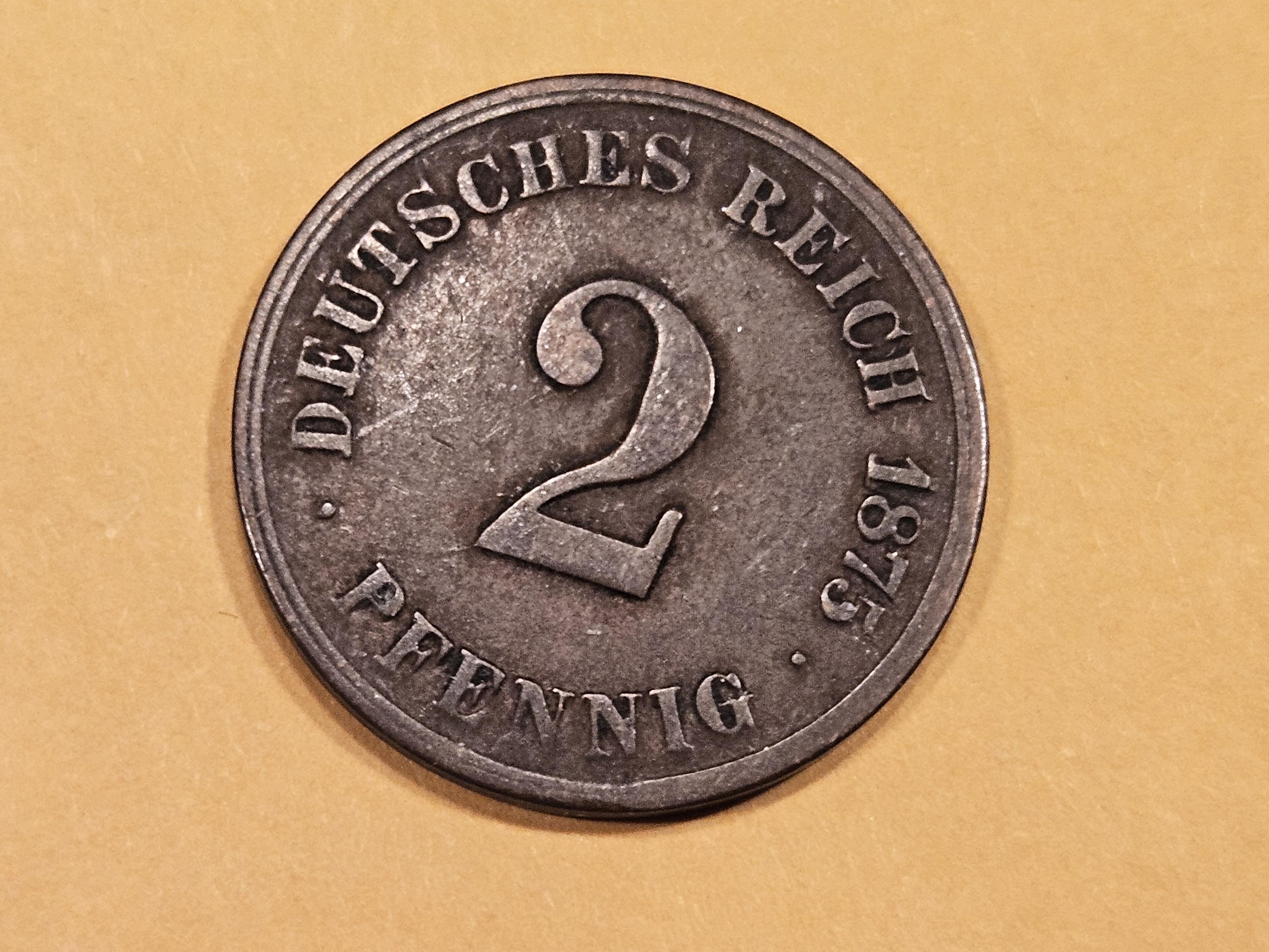 1875-H Germany 2 pfennig