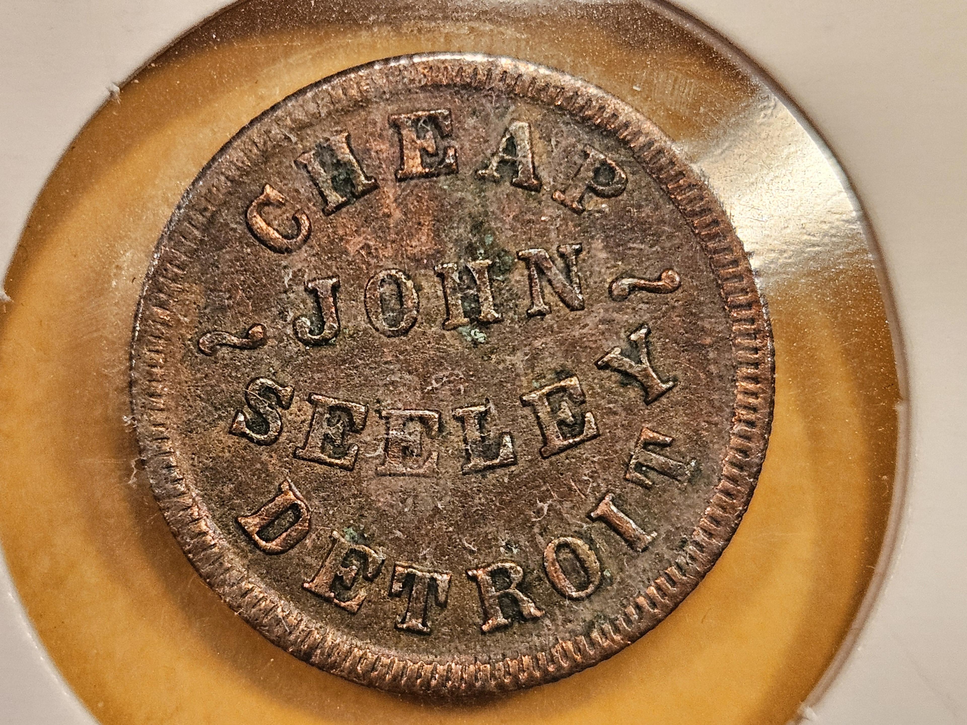 Uncirculated 1863 Civil War Token Merchant's Store Card