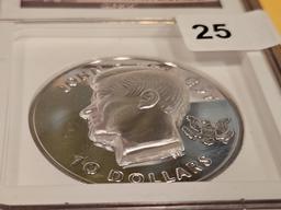 HIGH RELIEF! NGC 2014 British Virgin Islands Silver Ten Dollars in Proof 69 Ultra Cameo