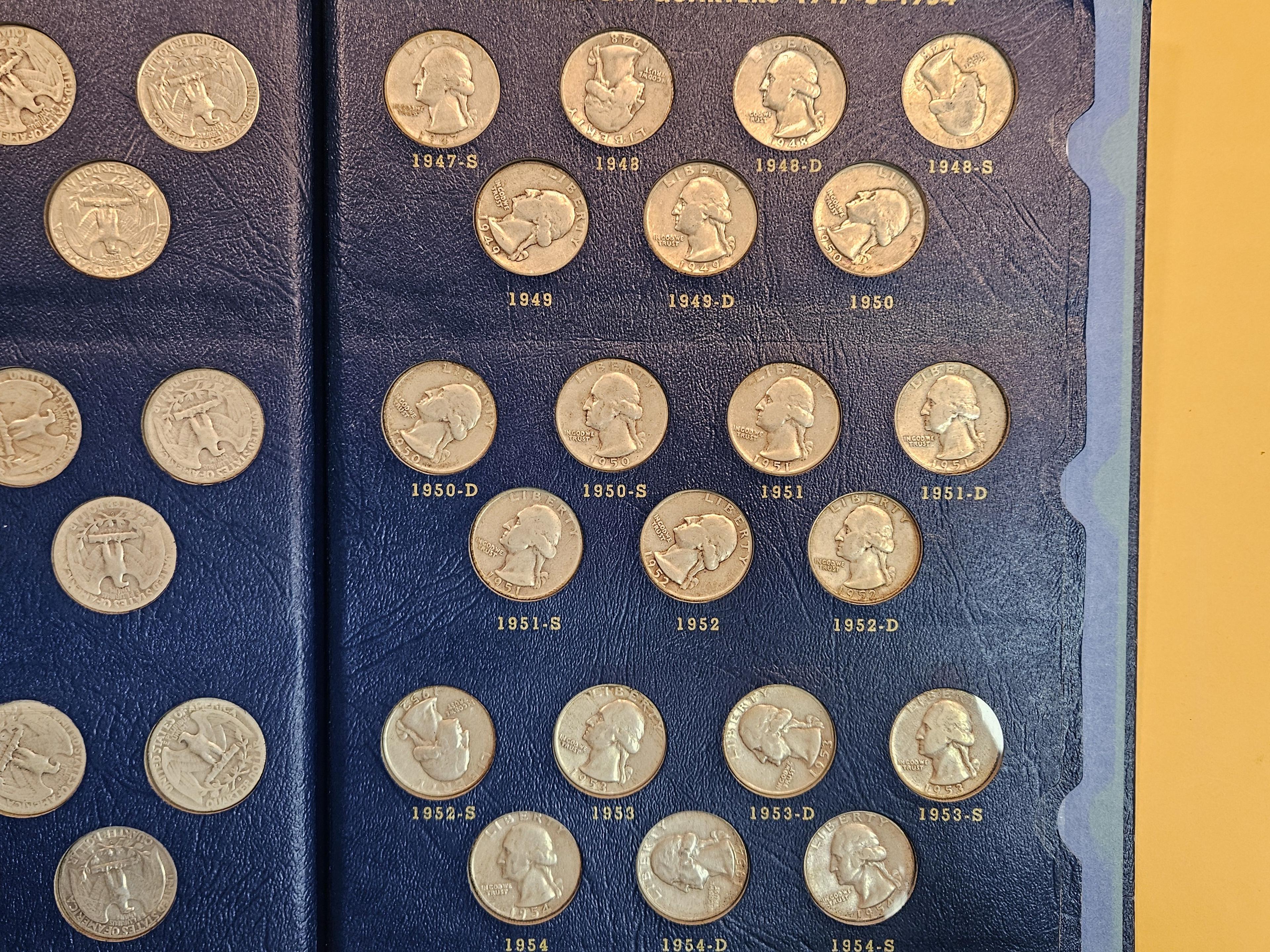 Near Complete set of Silver Washington Quarters