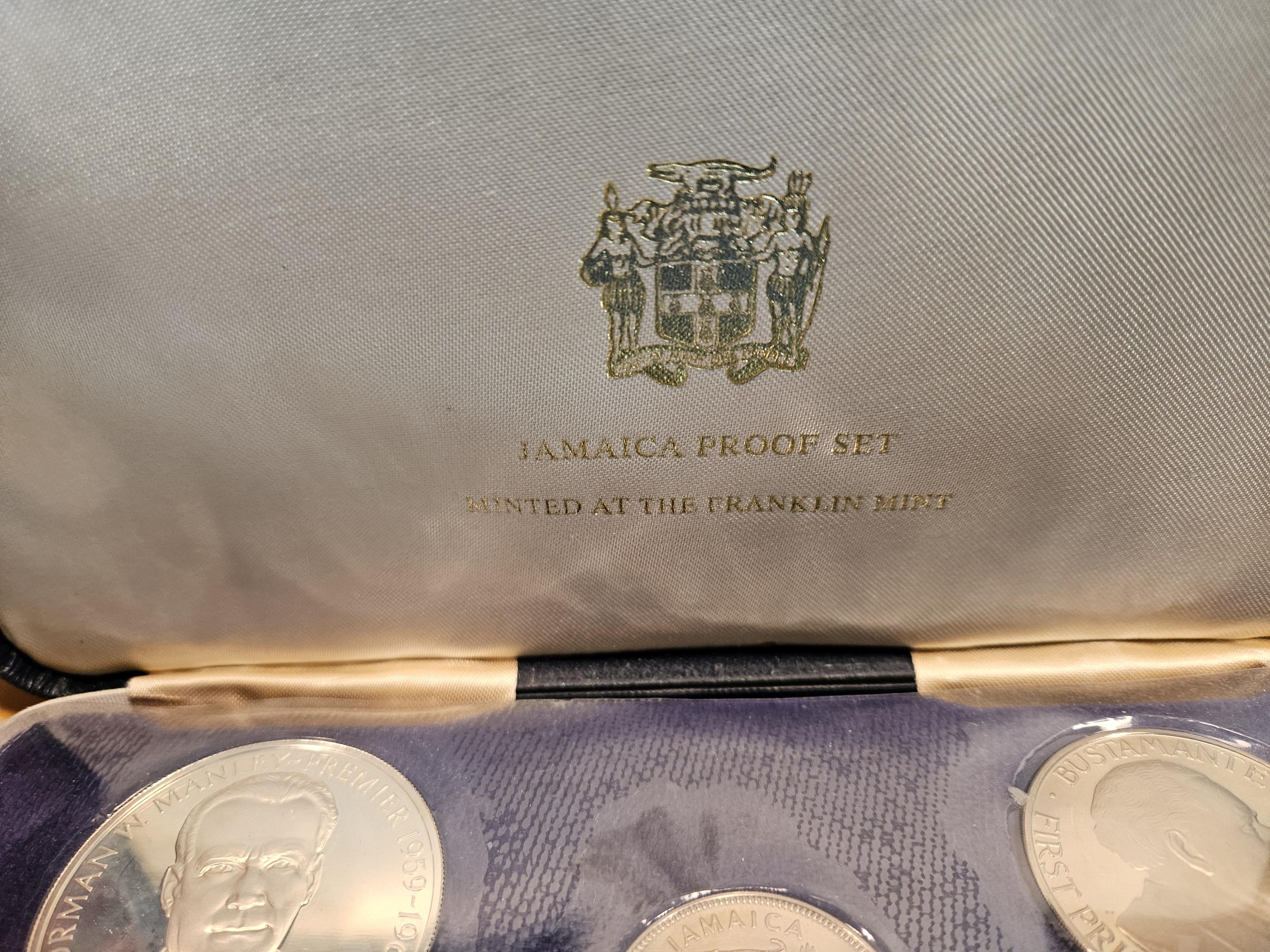 1971 Silver GEM Proof Deep Cameo Jamaica 7-Coin Set