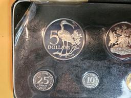 1971 Silver GEM Proof Deep Cameo Trinidad & Tobago 7-Coin Set