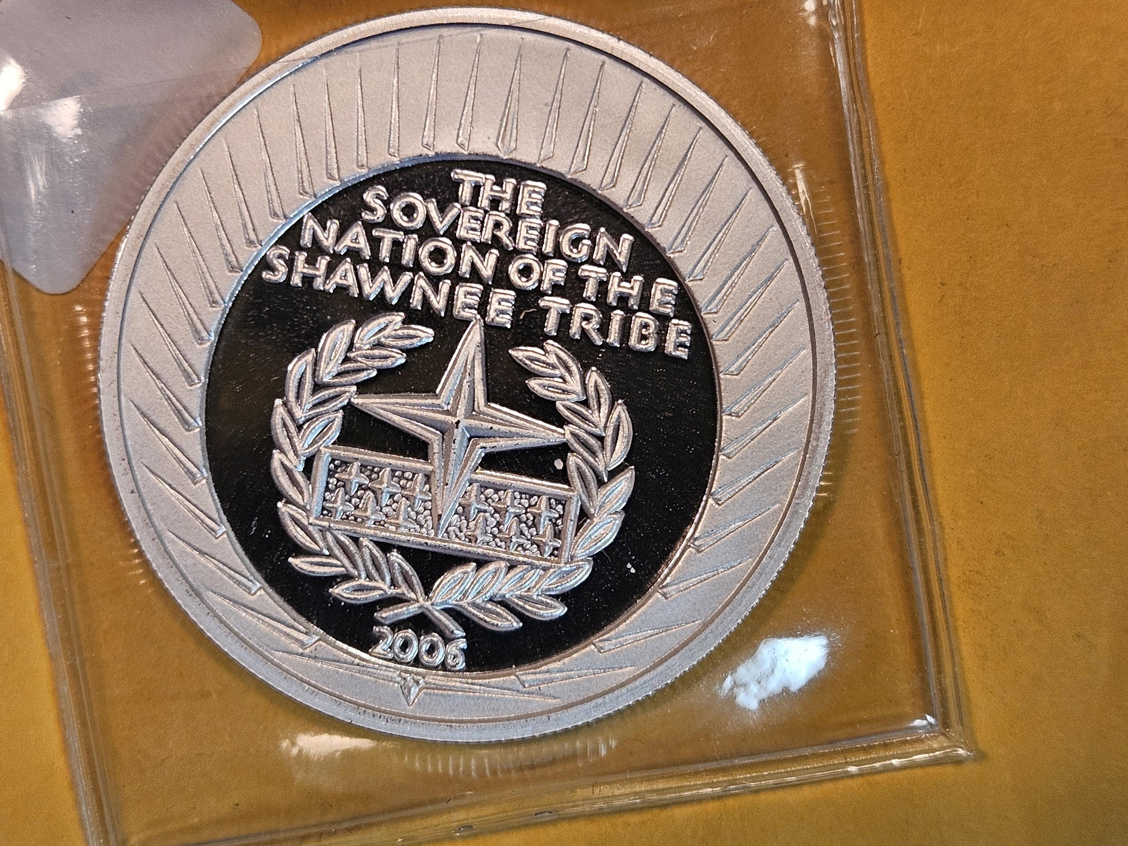 2006 GEM Proof Deep Cameo Shawnee Nation Silver Dollar