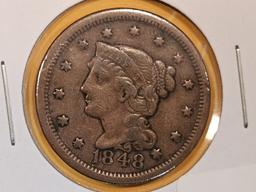 1848 Braided Hair Large Cent