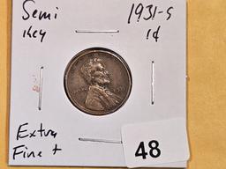* Semi-key 1931-S Wheat cent