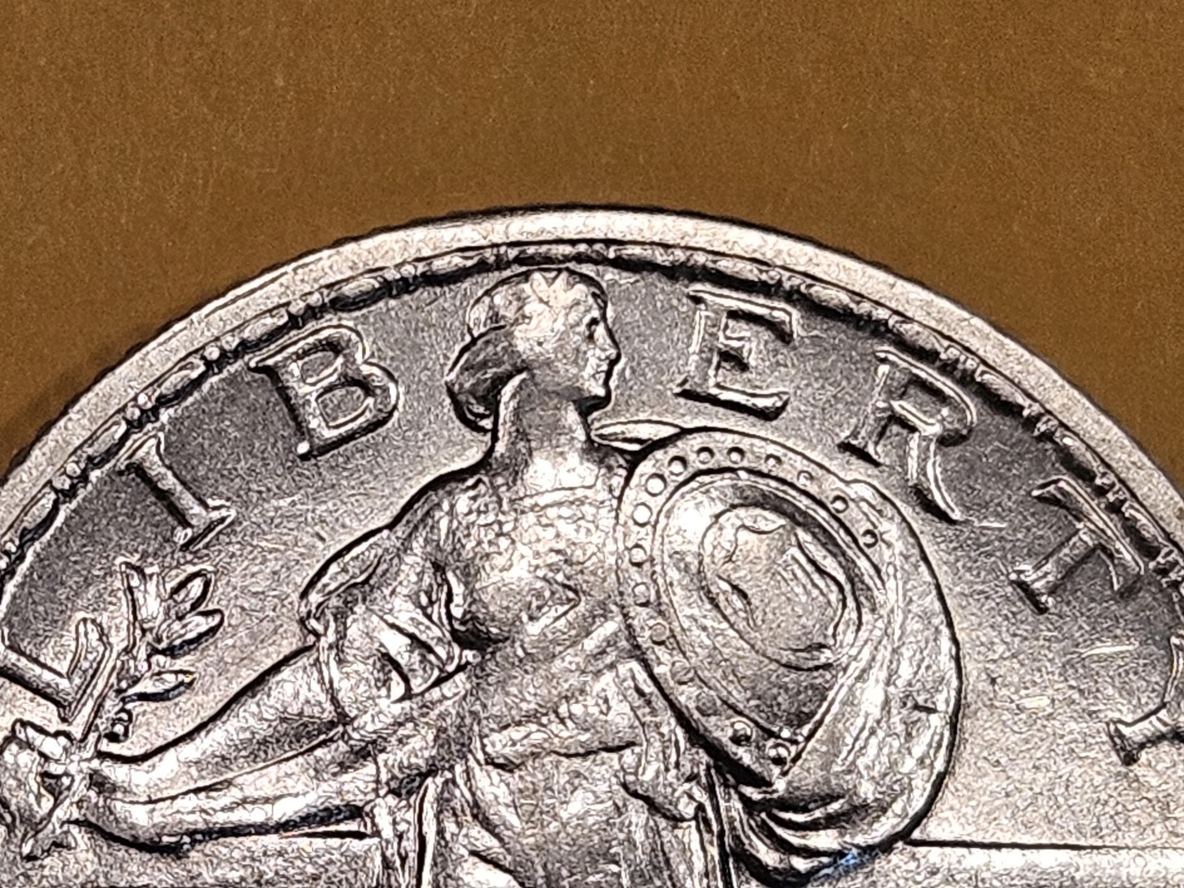Brilliant About Uncirculated ++ 1917 Type 1 Standing Liberty Quarter