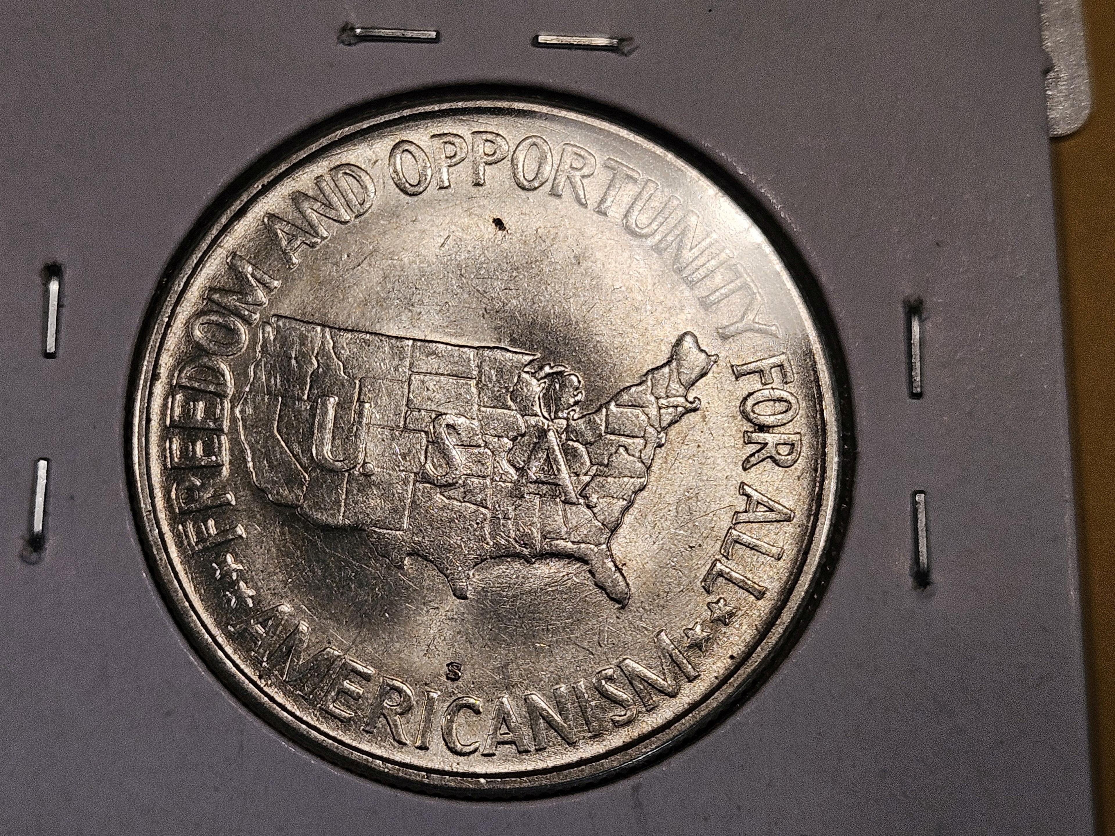 Choice Brilliant Uncirculated 1953-S Commemorative silver half dollar