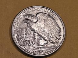 Choice Brilliant Uncirculated 1934 Walking Liberty Half Dollar