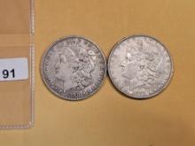 1888-O and 1878 Morgan Dollars