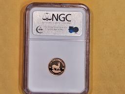 GOLD! 2008 South Africa Gold 1/10 Krugerrand in Proof 69 Ultra Cameo