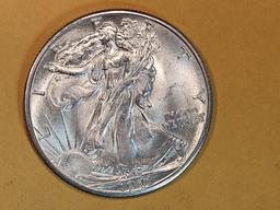 Very Choice Brilliant Uncirculated 1943-D Walking Liberty Half Dollar