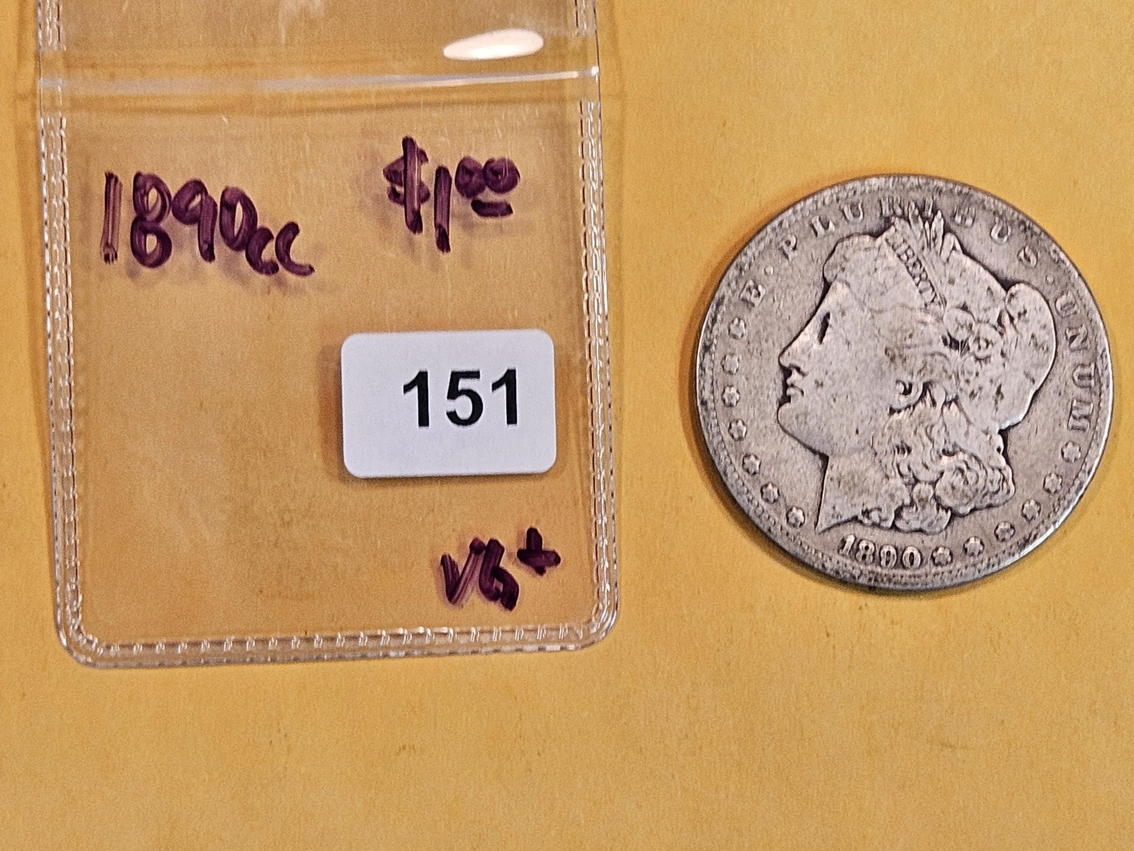 ** KEY DATE ** 1890-CC Morgan Dollar