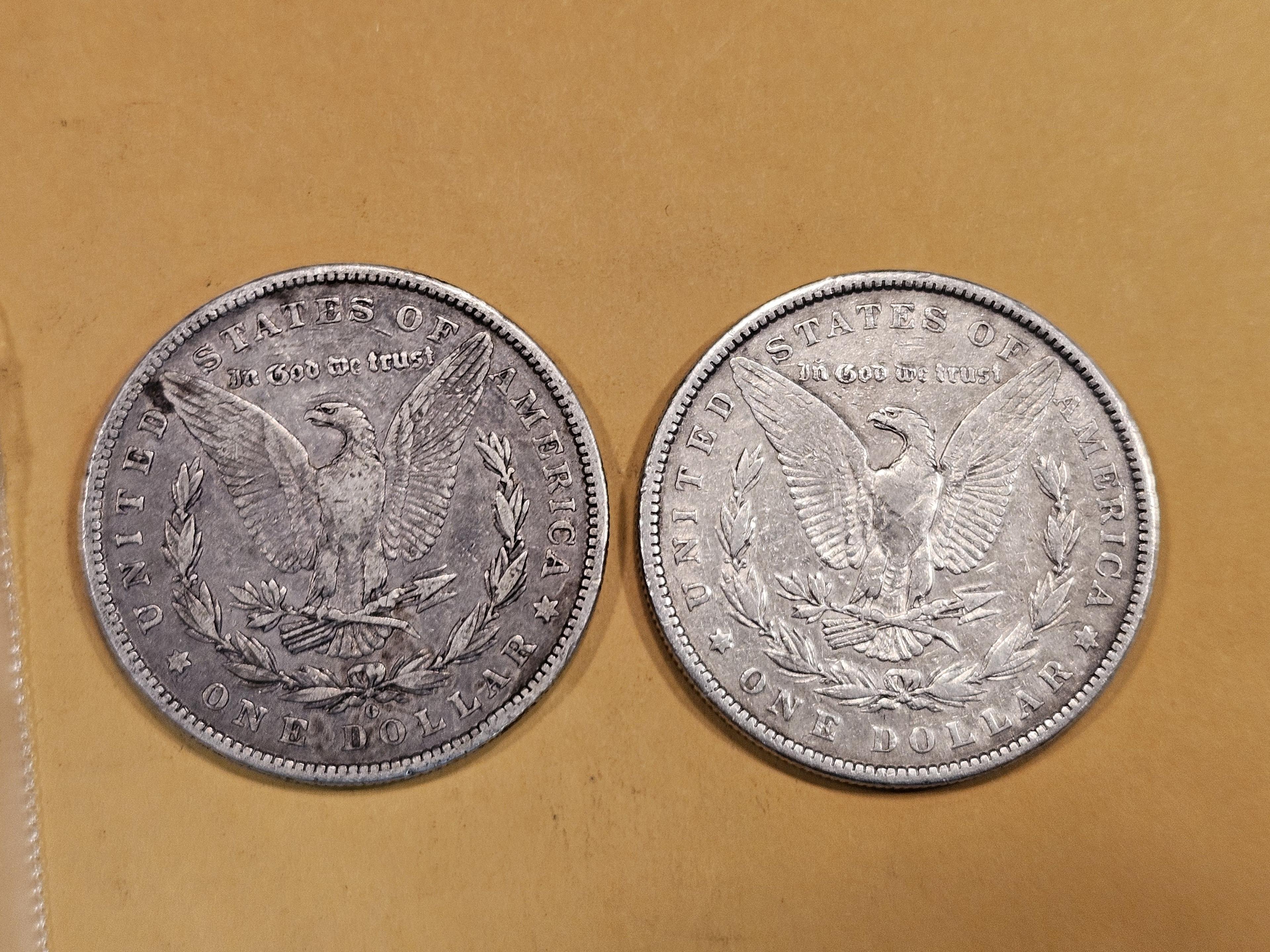 1880-O and 1881 Morgan Dollars