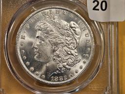 ** KEY DATE ** PCGS 1882-CC Morgan Dollar in Mint State 63