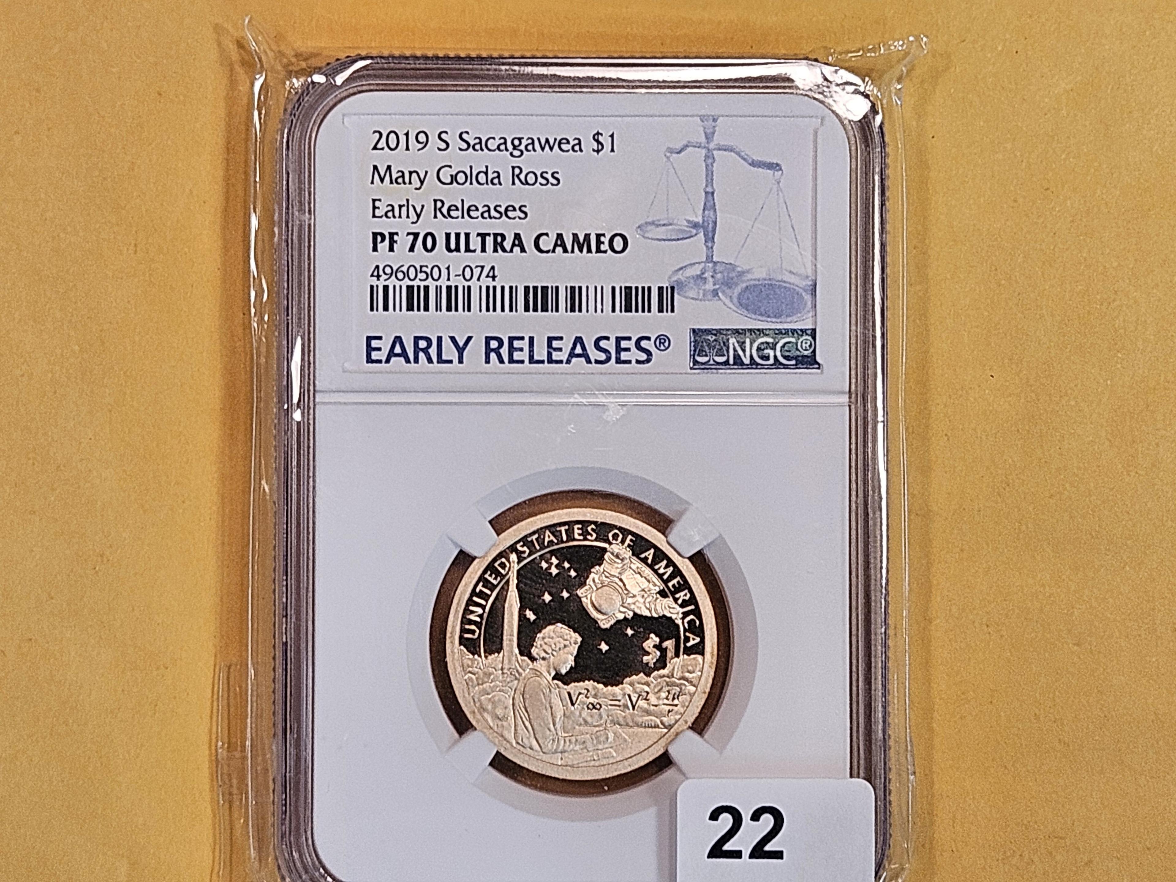 PERFECT! NGC 2019-S Sacagawea Dollar in Proof 70 Ultra Cameo