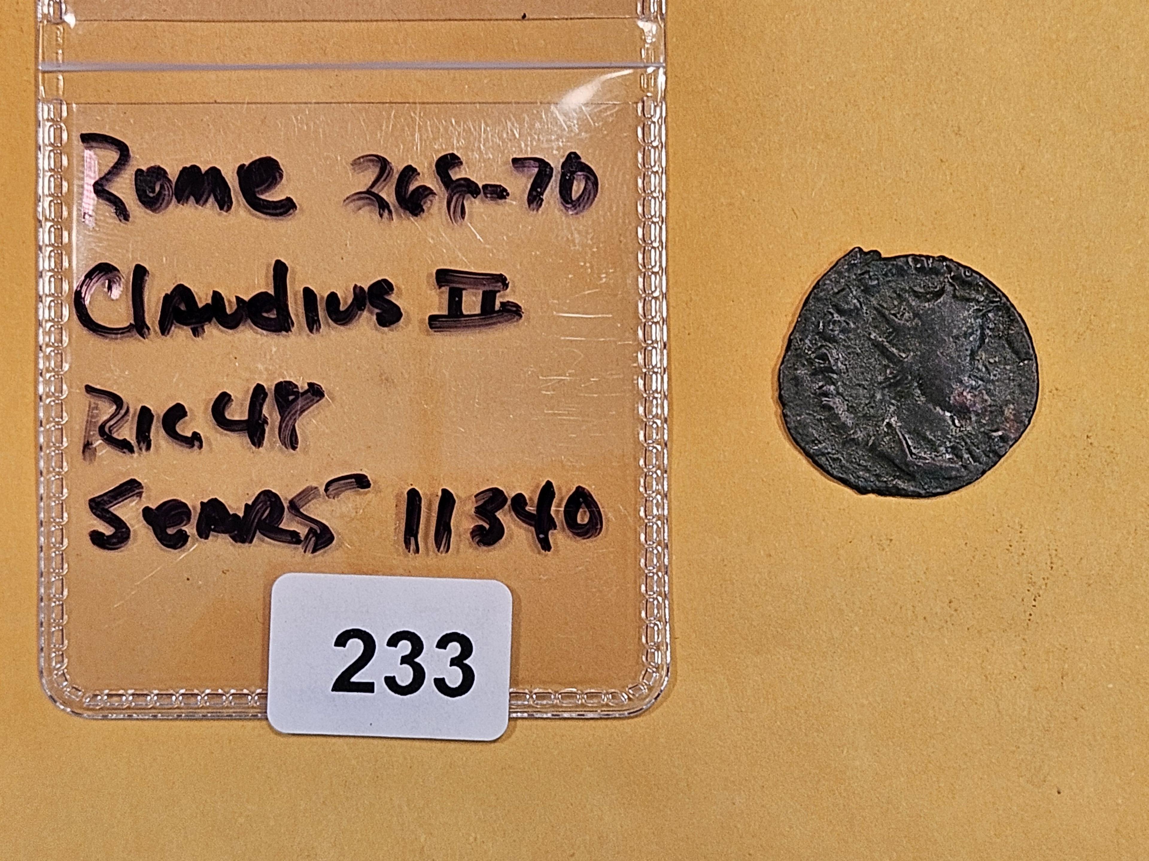 ANCIENT! Rome Claudius II 268 - 270