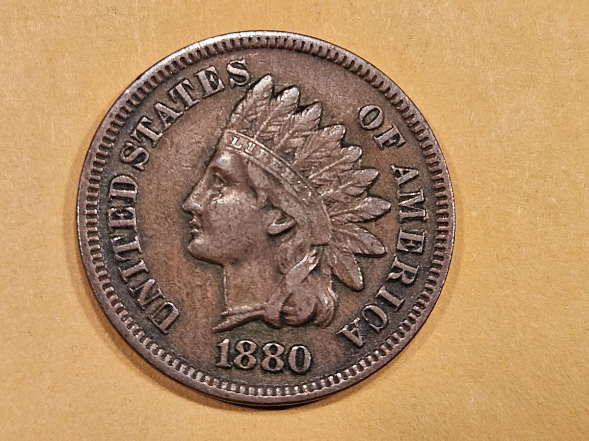Better grade 1880 Indian Cent
