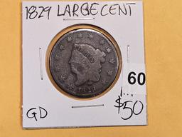 Better Date 1829 Coronet Head Large Cent