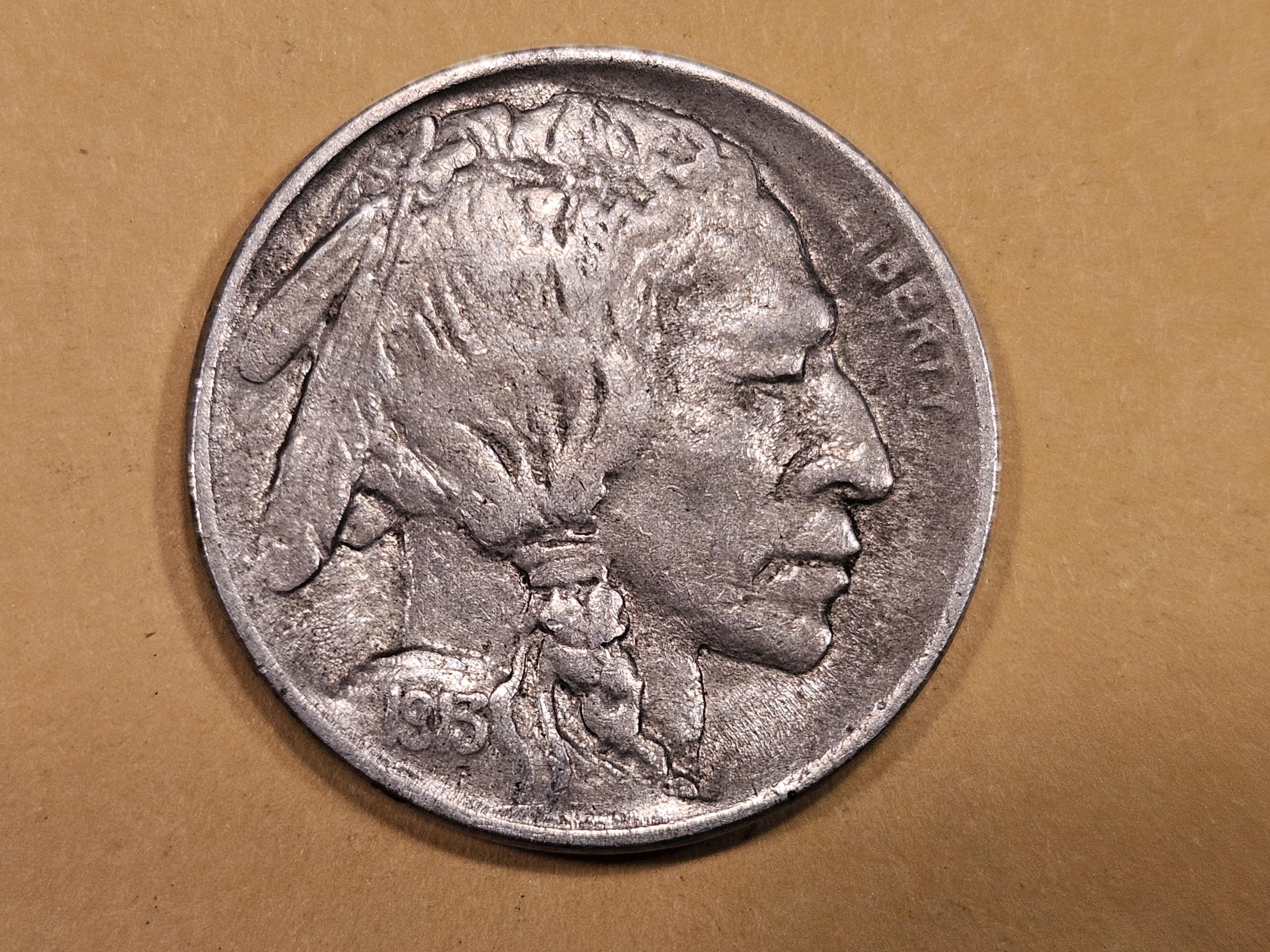 1913 Type 1 Buffalo Nickel in Extra Fine