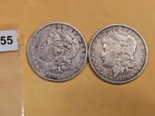 1880-O and 1881 Morgan Dollars