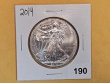 GEM Brilliant Uncirculated 2014 American Silver Eagle