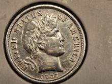 1907 Barber Dime