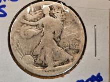 * Key Date 1916-S Walking Liberty Half Dollar