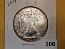 GEM Brilliant Uncirculated 2011 American Silver Eagle