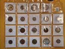 Mix of nineteen World coins
