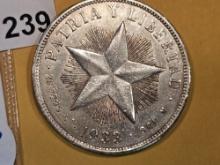 1933 Cuba silver peso