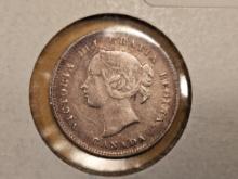 1889 Canada five cents