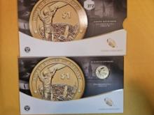 2015 Mohawk Ironworkers American $1 Coin & Currency Set